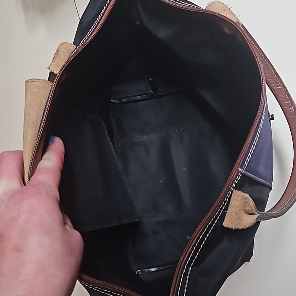 Longchamp Purple and Black Tote Bag - Picture 14 of 17